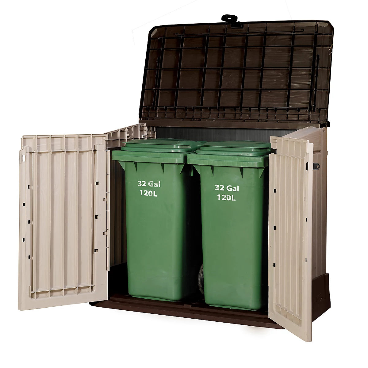 Keter Store It Out Midi Beige & brown 880L Garden storage box - Image 6